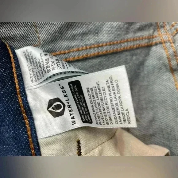 Levi Strauss 514 dark was jeans size W 34 L 30 - Picture 6 of 8